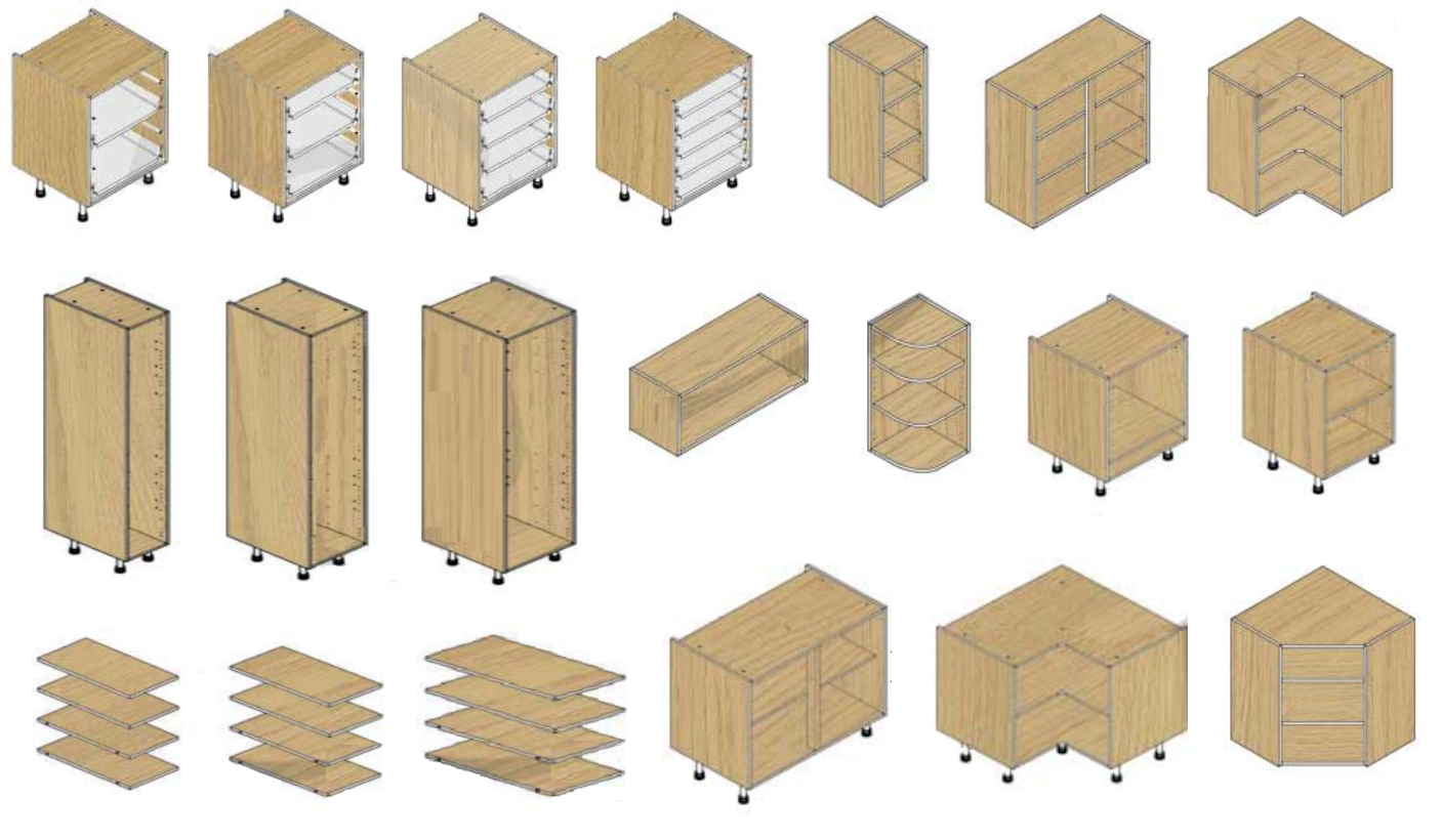 Flat Pack Kitchen Units