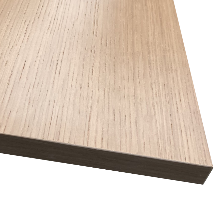 Veneered Light Oak End Panel Board with plywood core 18mm thick