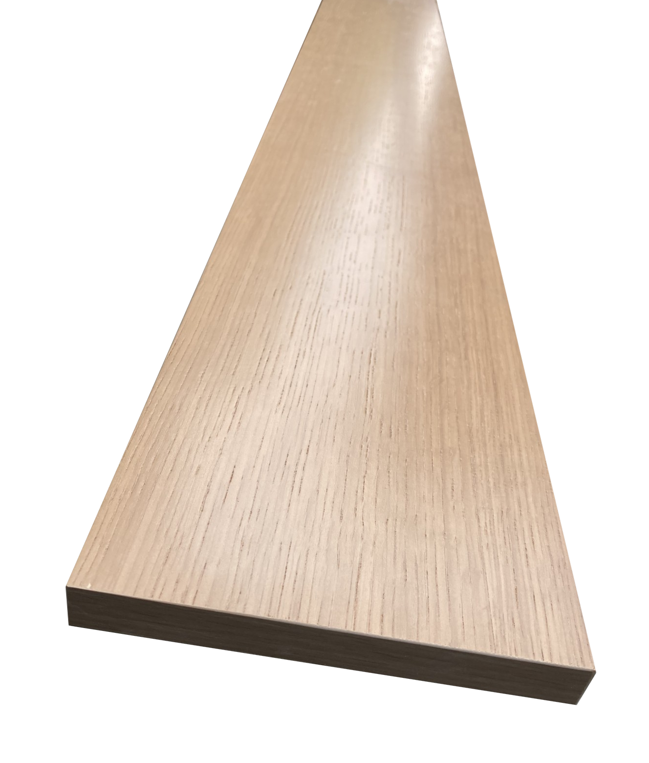 Veneered Light Oak Plinth Board with plywood core 150mm x 18mm