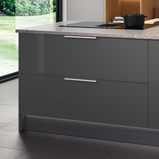 Acrylic Sparkly Ultra Gloss Anthracite Grey Kitchen Unit Cupboard Slab Door & Drawer fronts