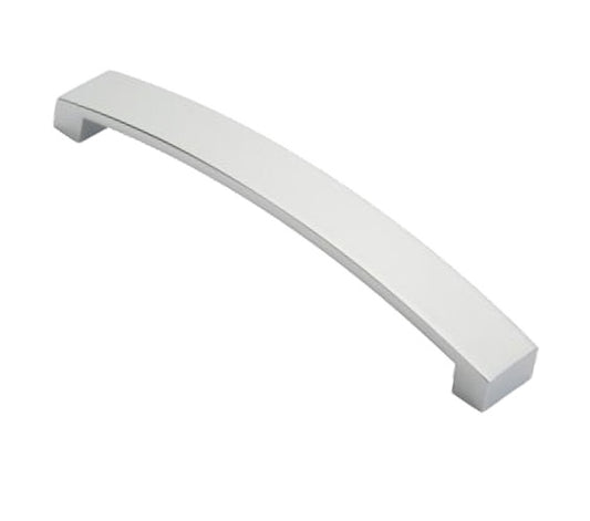 Brushed Satin Nickel Flat D Curva Bow Handle 128mm c/c 137mm L 22mm W 26mm H