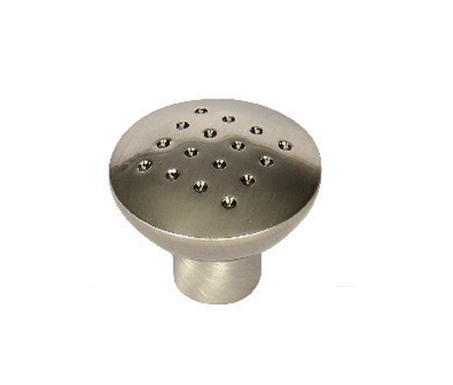 Dimpled Zinc Stainless Steel Brushed Nickel Door Knob Pack of 6